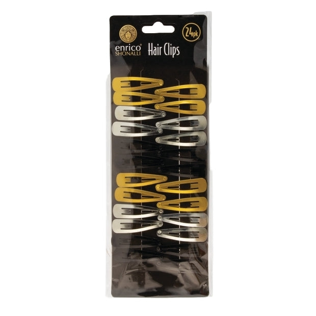 Pack of 24 Enrico Shonalli Assorted Hair Clips {DC}