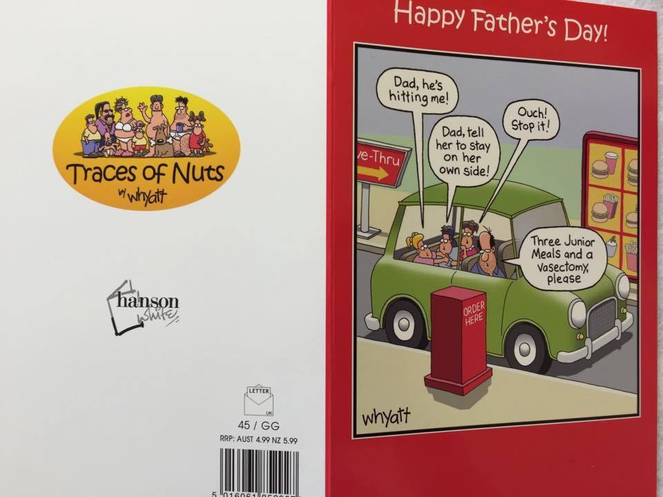 Drive Thru Fathers Day Humour Funny Greeting Card 