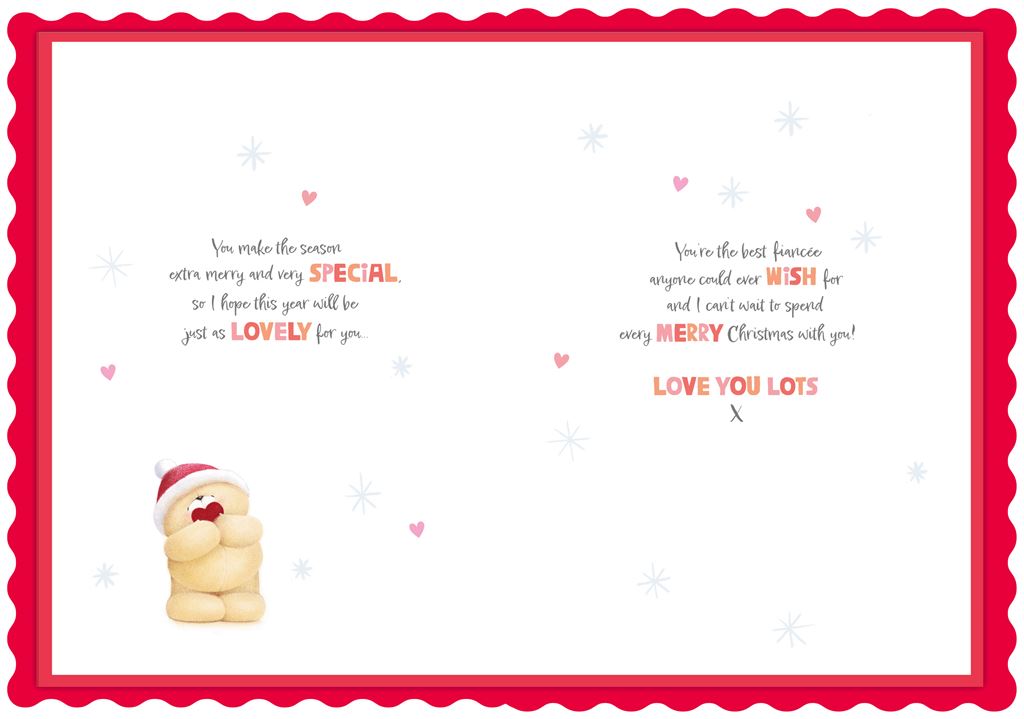 Forever Friends Lovely Fiancee Boxed Christmas Card