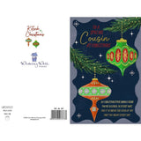 Festive Ornament Design Cousin Christmas Card