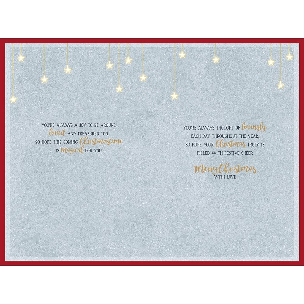 Penguins Stood on Moon Special Friend Christmas Card