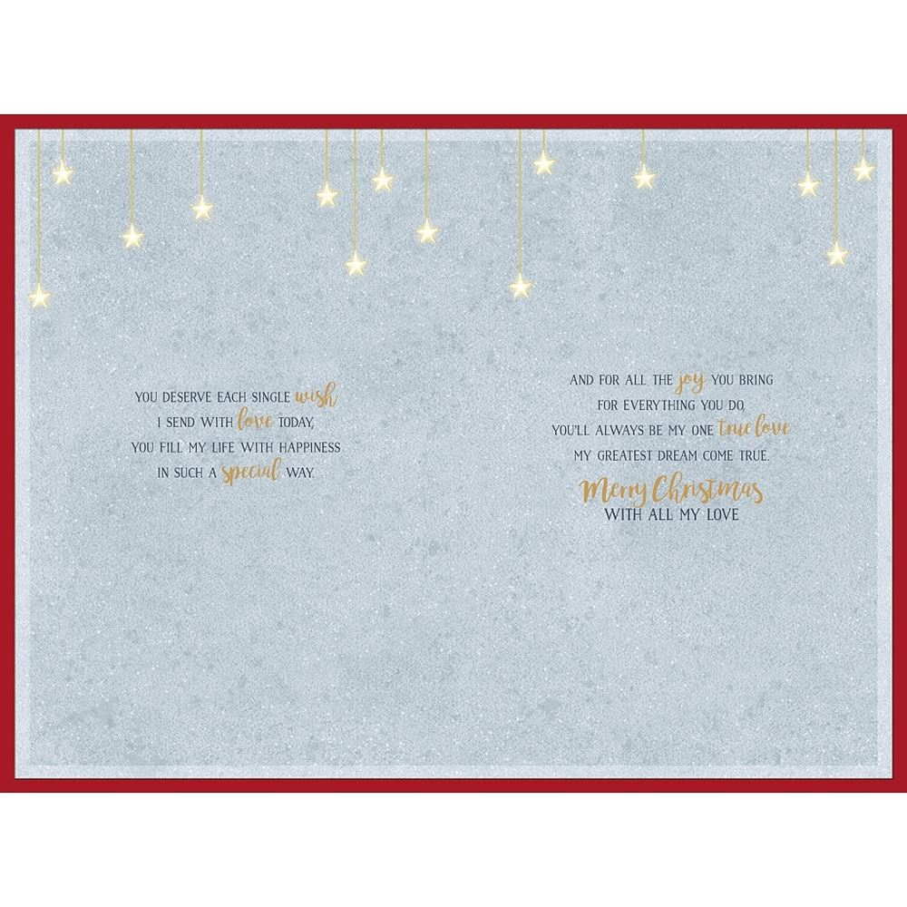 Penguins Stood on Moon Husband Christmas Card