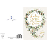 Wreath Design Thinking of You Christmas Card