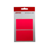 Pack of 8 Pink Fluorescent 50x80mm Rectangular Labels