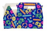 Pack of 12 Extra Large Gamer Theme Food Boxes 23 x 12 x 10cm