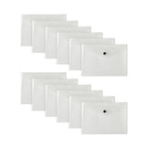 Pack of 12 Janrax A5 Clear Document Wallets