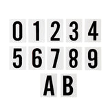 Waterproof Wheelie Bin Black Number 6 Sticker