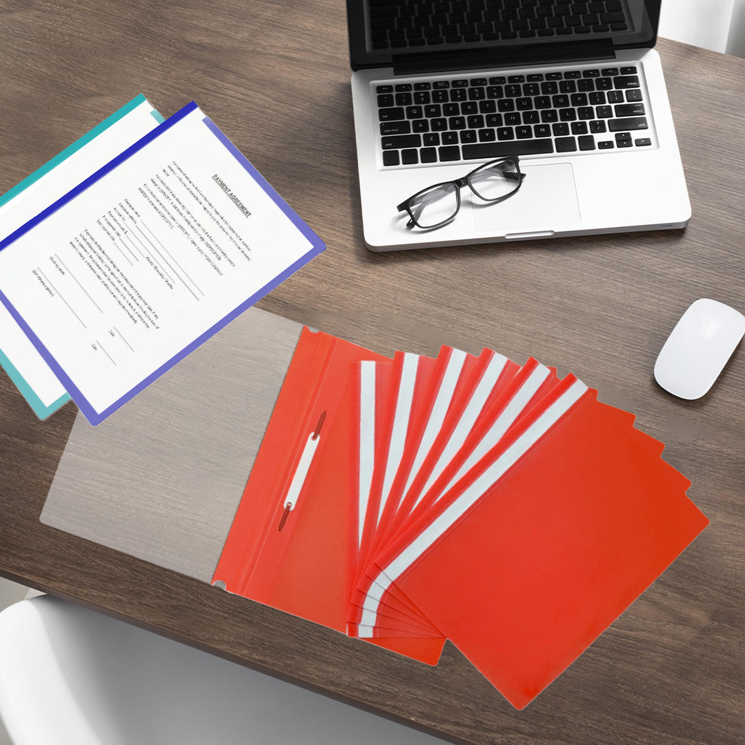 Pack of 12 Yellow A4 Project Folders by Janrax