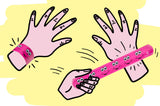 Single Emotion Face Snap Bracelet