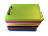 Pack of 12 Assorted Colour A4 Clipboard Box Files