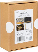 Gold Foil Pack of 40 in 4 Designs Thank You Cards