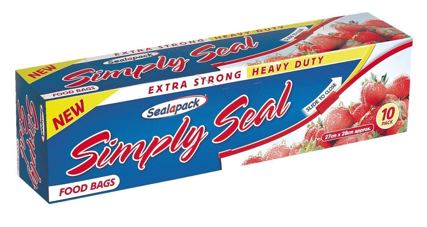 Pack of 15 Simply Seal Food Bags - 18cm x 20cm