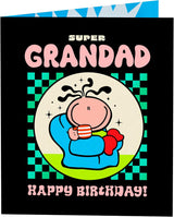 Relaxing Character Grandad Birthday Card