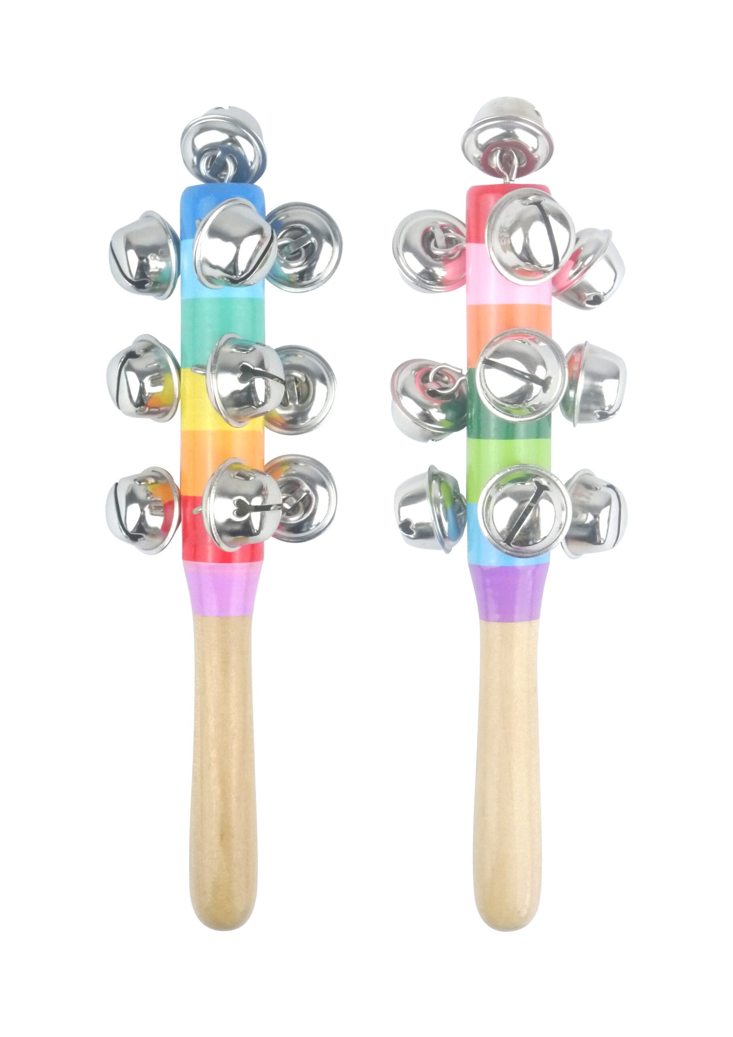 Single Wooden Jingle Stick Musical Instrument Toy 19cm {DNE}