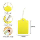 Pack of 100 Large Purple Strung Tags 36 x 53mm