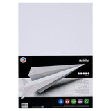Pack of 50 A3 160gsm White Card Sheets by Premier Activity