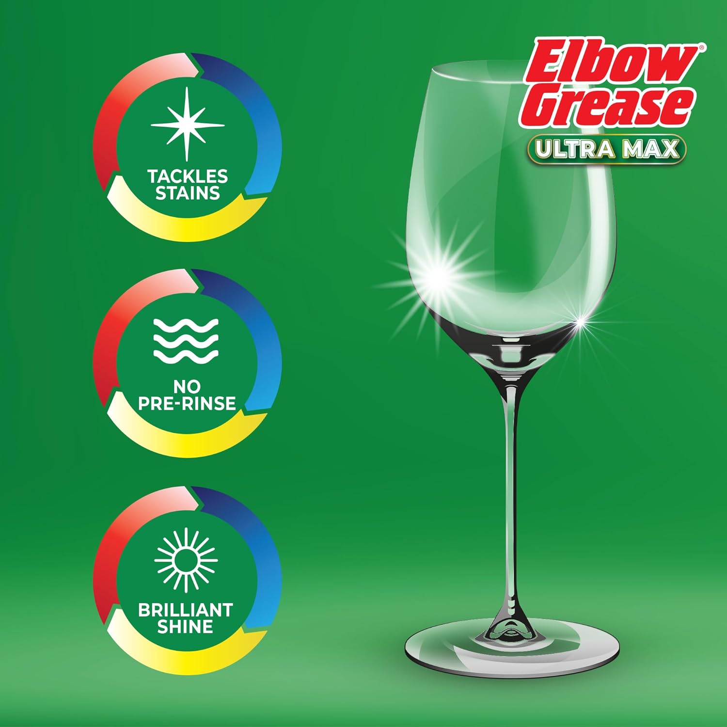 Pack of 30 Elbow Grease Ultra Max Dishwasher Liquid Tabs