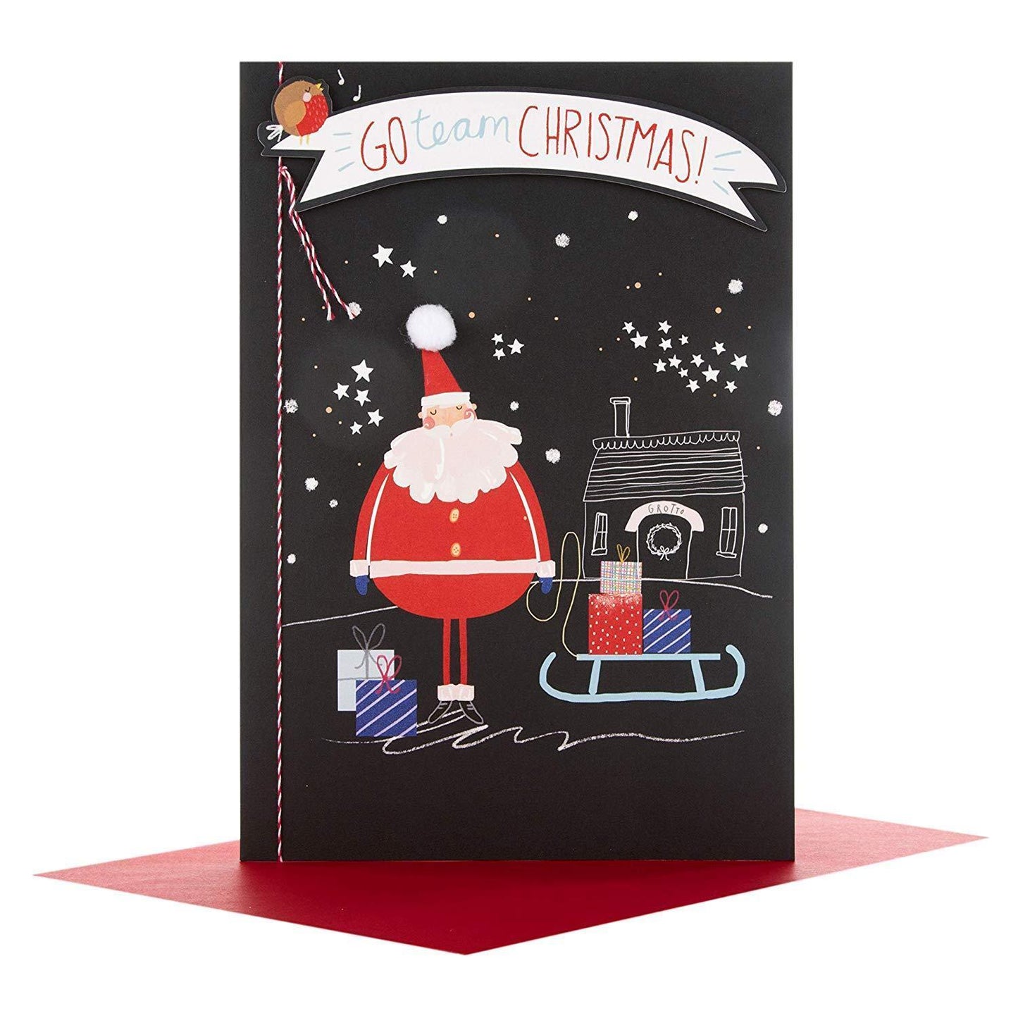 Hallmark Team Christmas Medium Card 'Festive Happiness' 