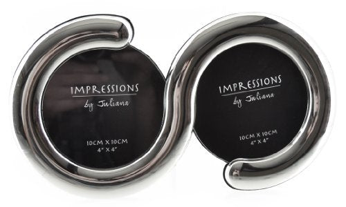 Impressions Silverplated Double 'S' Shaped Frame 4" x 4"