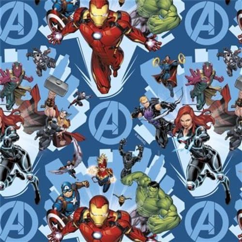 Marvel Avengers 2m Rollwrap Wrapping Paper For Birthdays/Weddings/Christmas
