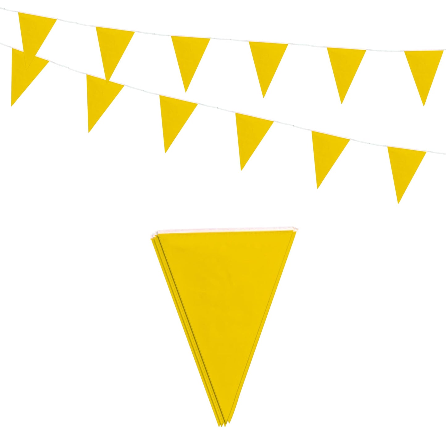 Yellow Bunting 10m with 20 Pennants