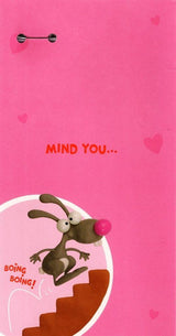 I'm Your's Funny Valentine's Day Card With Badge 
