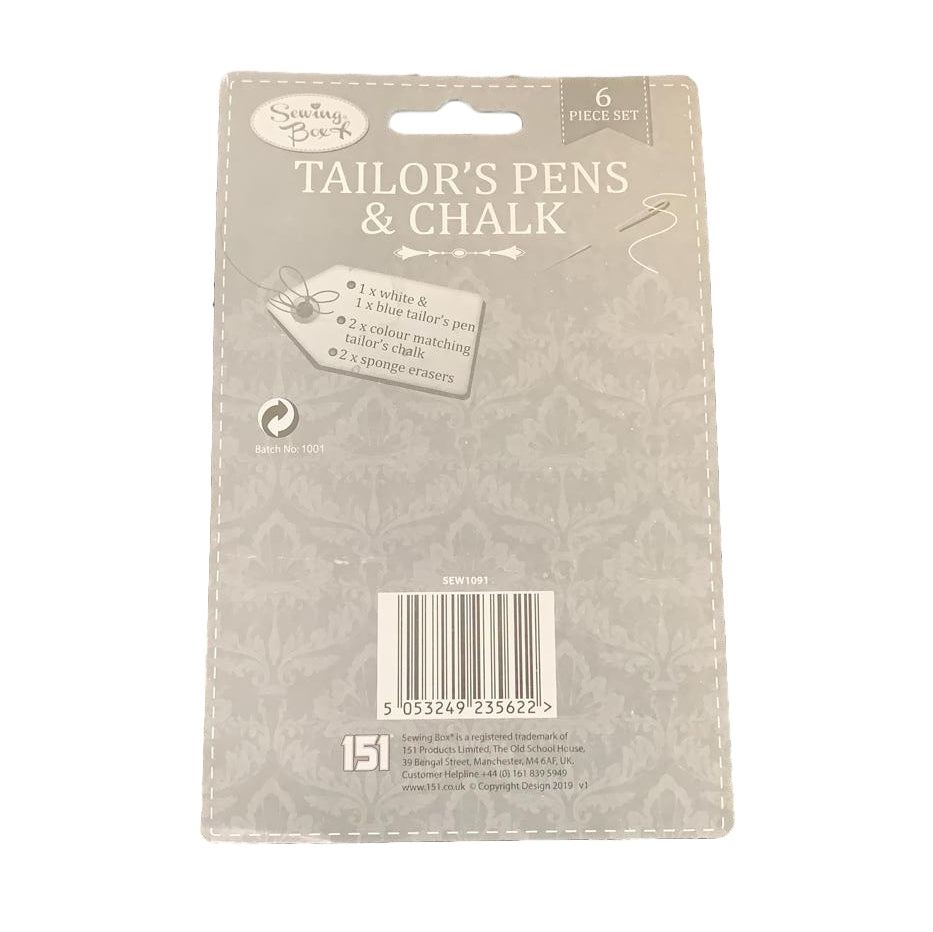 Set of 6 Tailors Pens and Chalk by Sewing Box {DC}