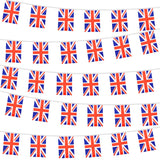 Union Jack Bunting 10m with 20 Square Flags