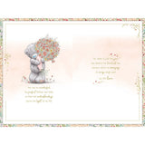 Bear With Large Vase Of Flowers Wife Luxury Handmade Mother's Day Card