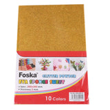 Pack of 10 20 x 30cm Glitter Eva Sponge Paper