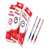 Pack of 12 Retractable Design Rolling Blue Ball Pens