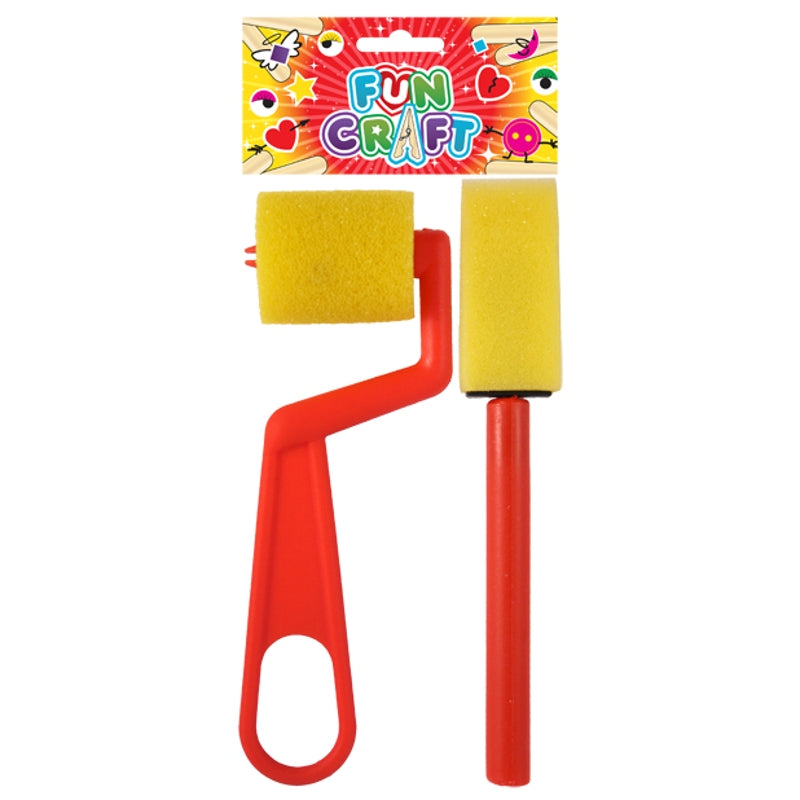 Craft Kit Paint Sponge Roller Tool Set 15cm {DC}