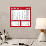 3 Month To View Calendar 2026 – 252mm x 244mm