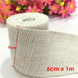 Single Coloured Linen Braided Rope 1m x 6cm