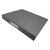 A4 Grey Paper Over Board Ring Binder by Janrax