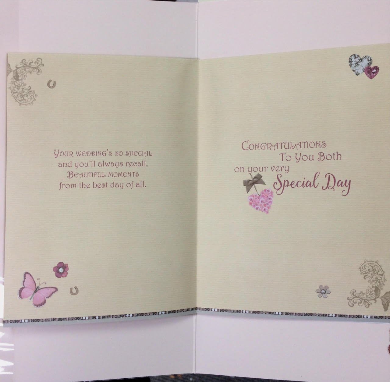 Dress Design Congratulations to The Happy Couple Wedding Handmade Card Large