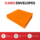 Pack of 50 Vivid Mellow Yellow 155x155mm Gummed Envelopes