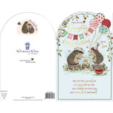 Hedgehogs With Cake Daughter Birthday Card