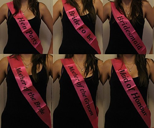 Hot Pink Maid of Honour Hen Party Sash {DC}