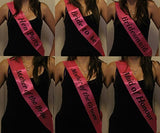 Hot Pink Maid of Honour Hen Party Sash {DC}