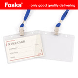 50 Sets of Name Badges with Black Lanyards
