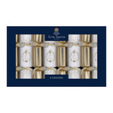 Pack of 8 14" Gold Deluxe Christmas Dinner Crackers