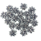 Pack of 20 Silver Christmas Gift Bows