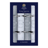 Pack of 8 12.5" Silver Family Christmas Dinner Crackers