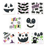 Pack of 8 Sheets Pumpkin Character Halloween Stickers