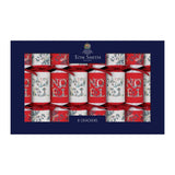 Pack of 8 14" Red Deluxe Christmas Dinner Crackers