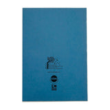 Rhino A4 48 Page Light Blue with Green Tinted Paper 8mm Lined with Margin Exercise Book