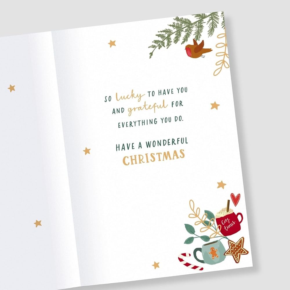 Elegant Design Parents Christmas Card