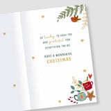 Elegant Design Parents Christmas Card