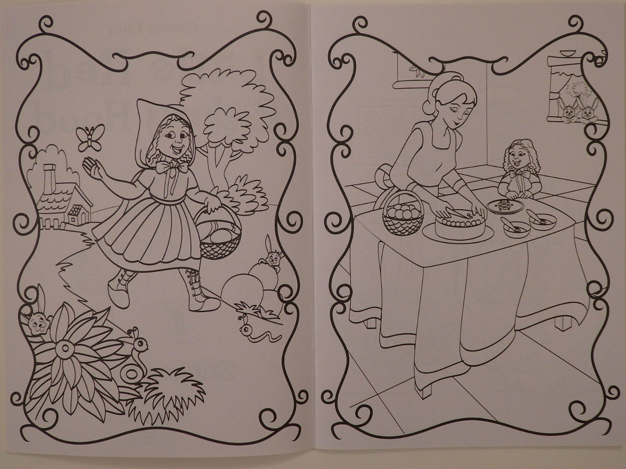 Classic Tales Little Red Riding Hood Sticker and Colouring Book